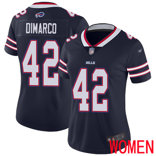 Women Buffalo Bills #42 Patrick DiMarco Limited Navy Blue Inverted Legend NFL Jersey